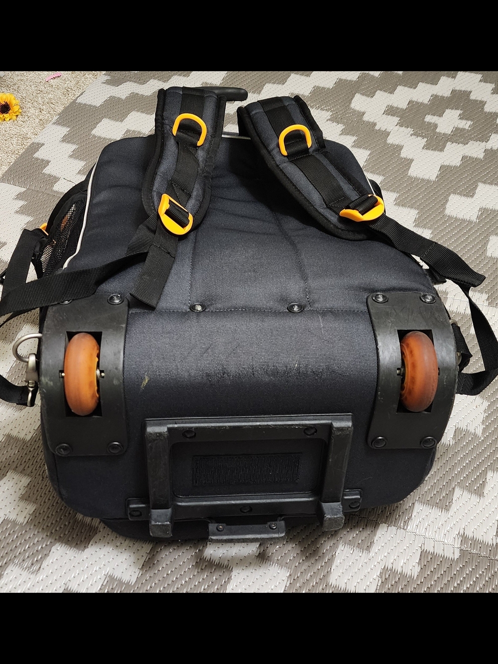 IKEA Black Backpack with Yellow Accent - Picture 10 of 11